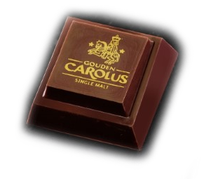 Gouden Carolus Single Malt Whiskypraline losse praline transparant